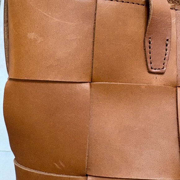 WP Standard Woven Leather Tote - Tan - Picture 5 of 15